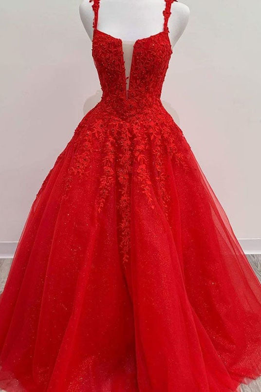 ABS Red Lace Dresses