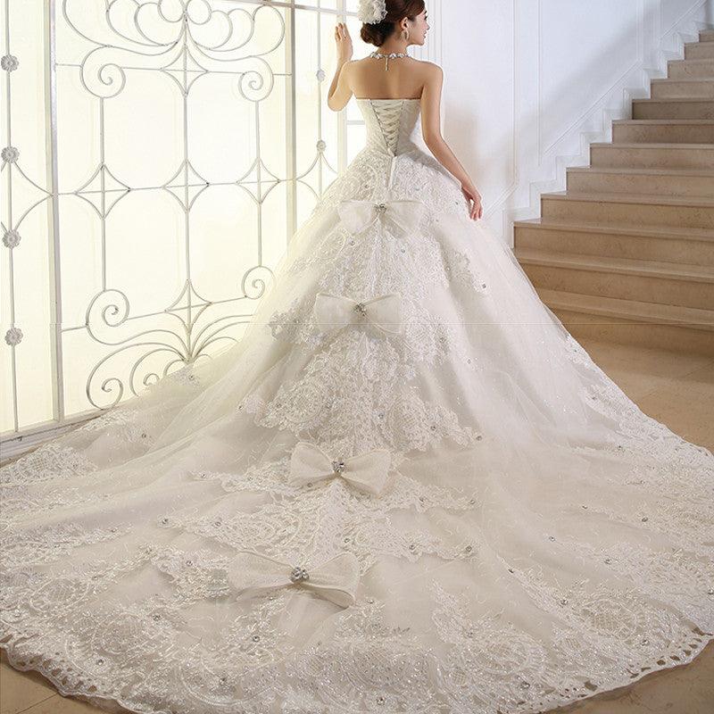 Ivory Color Sequin Handmade Fishtail Wedding Dress for Bridal - China  Wedding Dress and Wedding Dresses price | Made-in-China.com