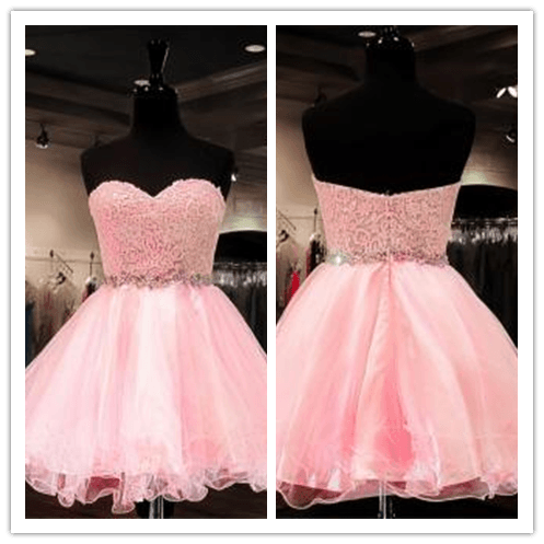 Short pink shop sweet 16 dresses